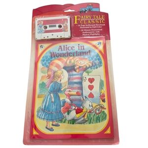 1986 Alice In Wonderland Storybook & Audiocassette